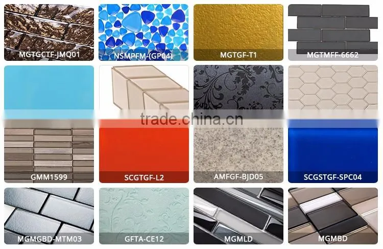 Glass Tile for wall use featured wall background(GT-VP01)