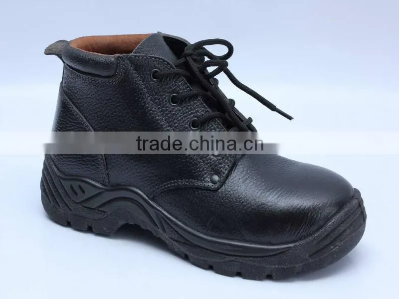 cow hide leather industrial safety boots china manufacture