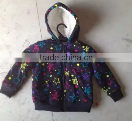 2015 new fashion kid's jackets wool boy jacket