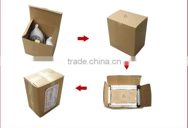 Jingdezhen factory made white ceramic flower vase with 3 pics a set