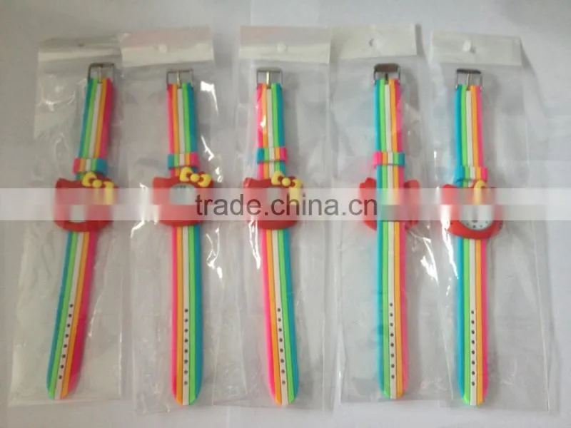 ladies slap watches with full printing flower ladies clap watches