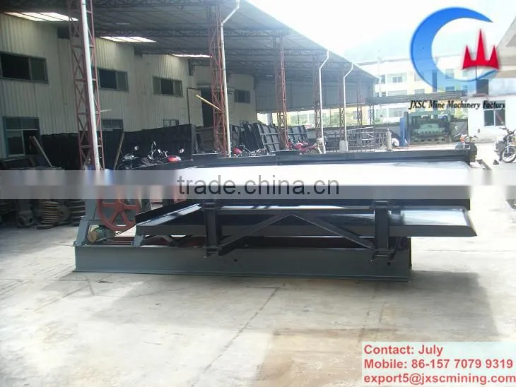 High quality chromite sand shaking table,chrome ore shaking table for Africa market