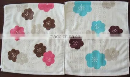 hot sales cotton velour bamboo fibre embroidery design fancy hand towels
