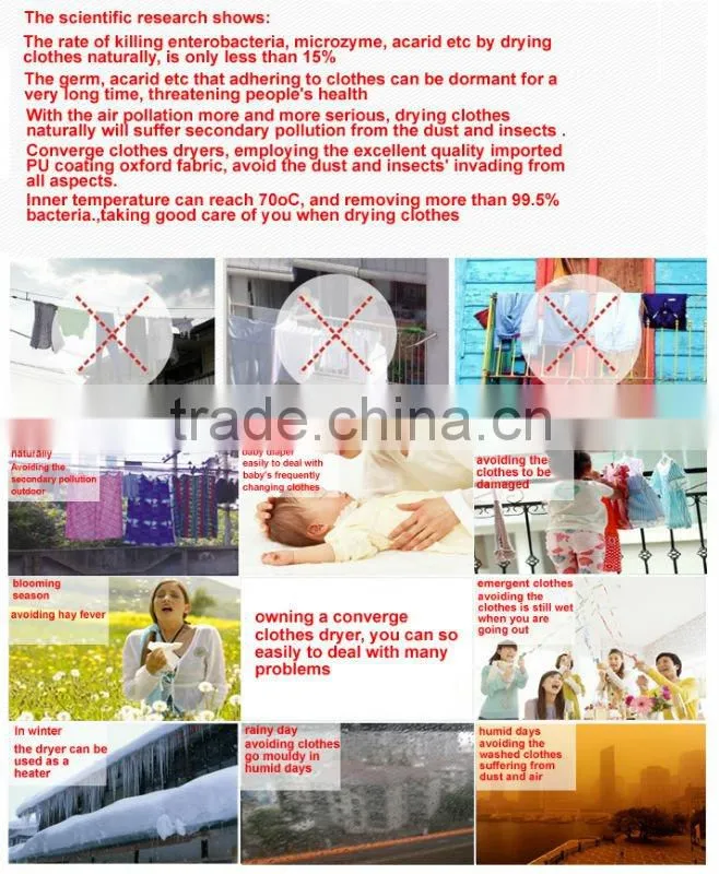 10kgs converge clothes dryer hotel good products