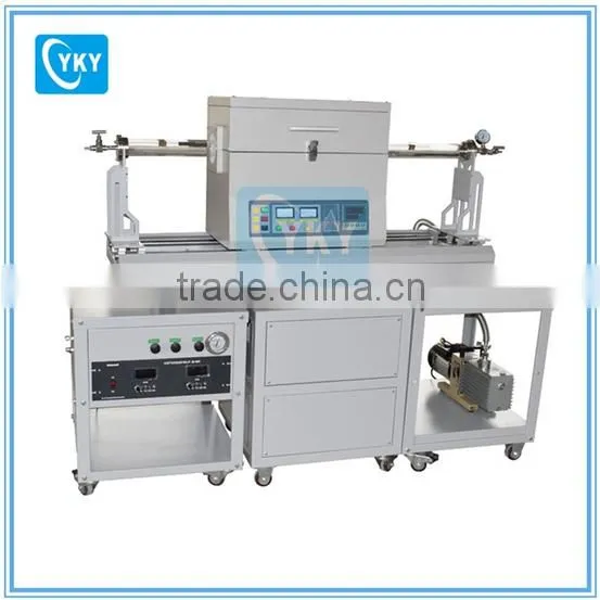 lab graphene CVD tube furnace system / CVD graphene growth / vacuum cvd system