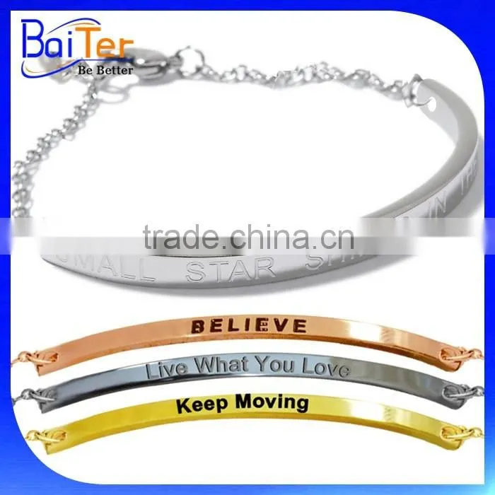 Custom Personalized Voice Sound Wave Bracelet Stainless Steel SoundWave Bracelet