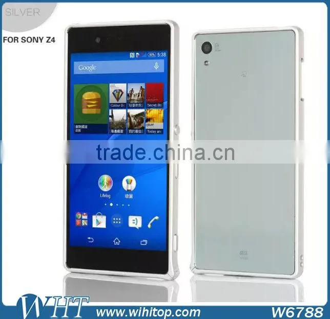 New Arrival Aluminum Metal Bumper Phone Cases Cover for Sony Xperia Z4