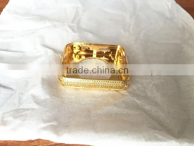 fashion housing for apple watch case gold housing for apple watch