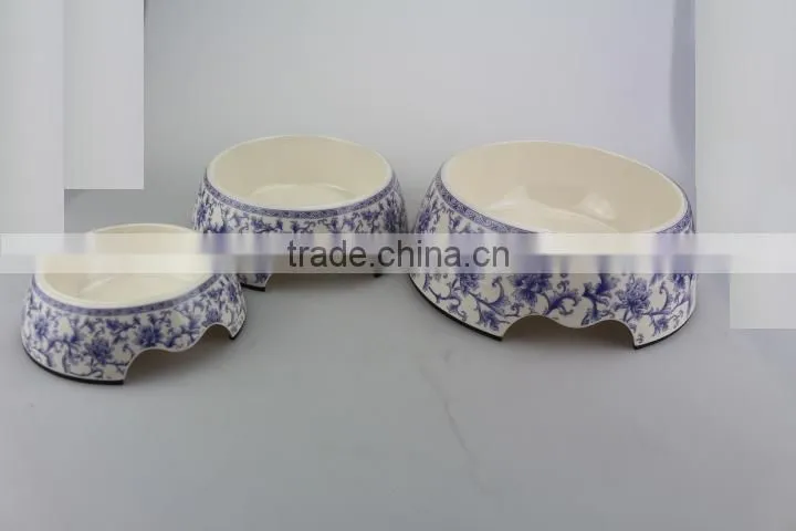 High quality spot printing convenient melamine pet water feeder