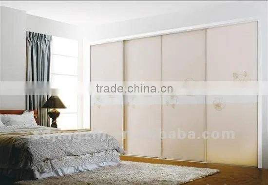 modern high gloss UV slide door for wardrobe