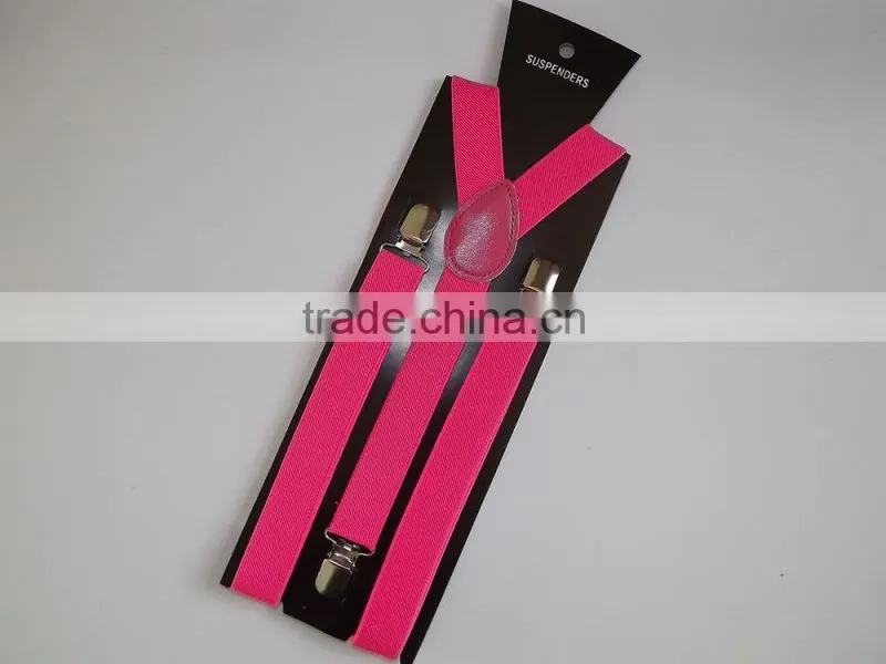High Quality Finish metal Clip and Buckel Men's Elastic Suspender Braces gallusus