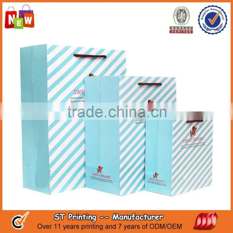 Printing paper gift bags with handles
