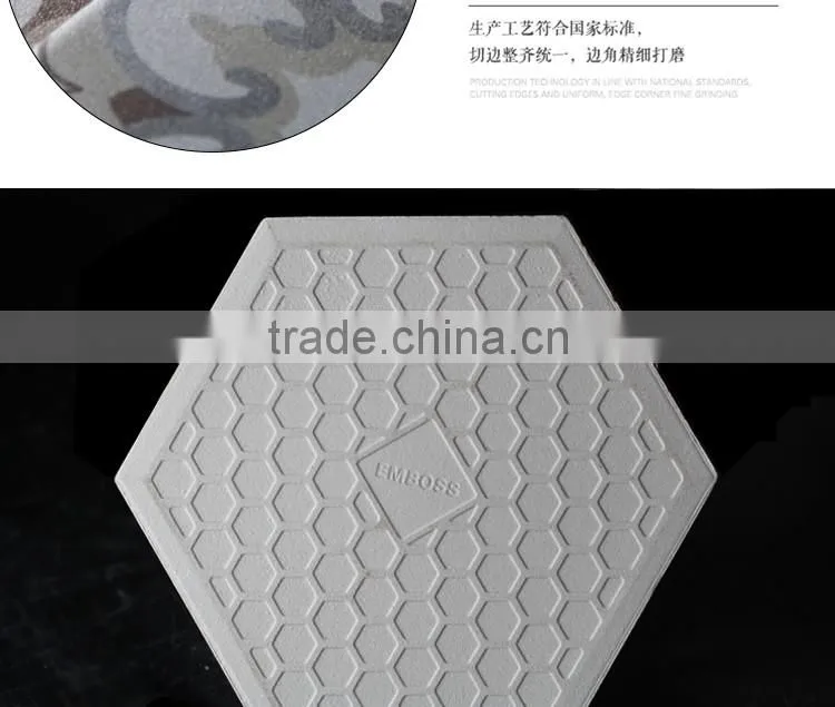 100*200*175mm hexagon ceramic tile kitchen bathroom porcelain floor tile
