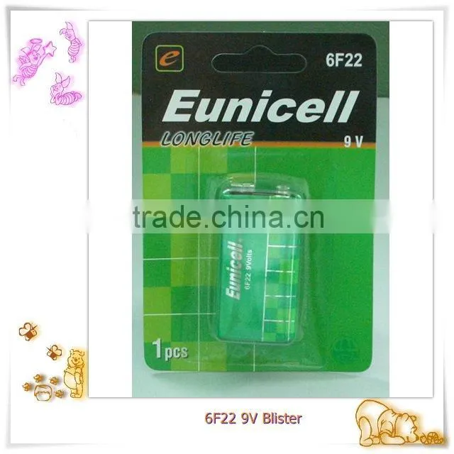9v 6F22 006P battery from Eunicell brand