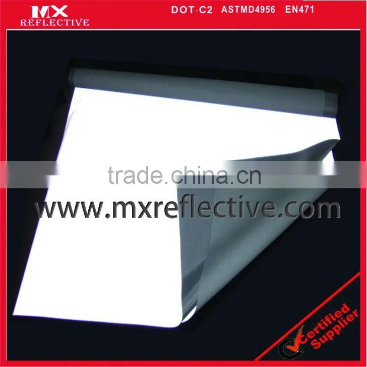 silver reflective sewing fabric material