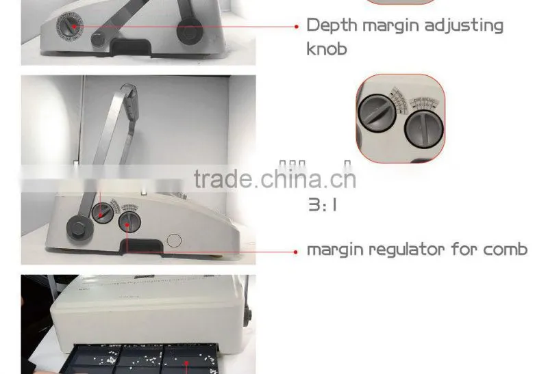 Auto comb&wire binding machine