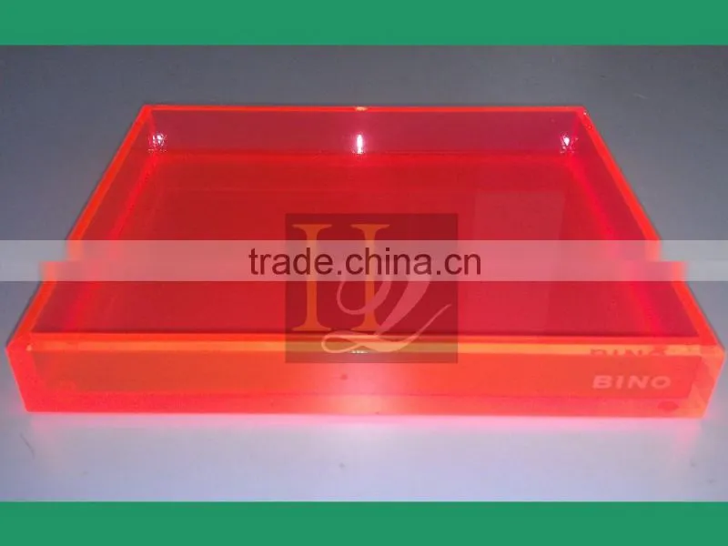 Colorful Square acrylic tray coffee tray