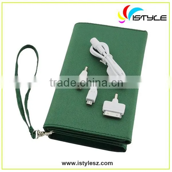 New arrival 8000mAh foldable solar power bank for iphone 5