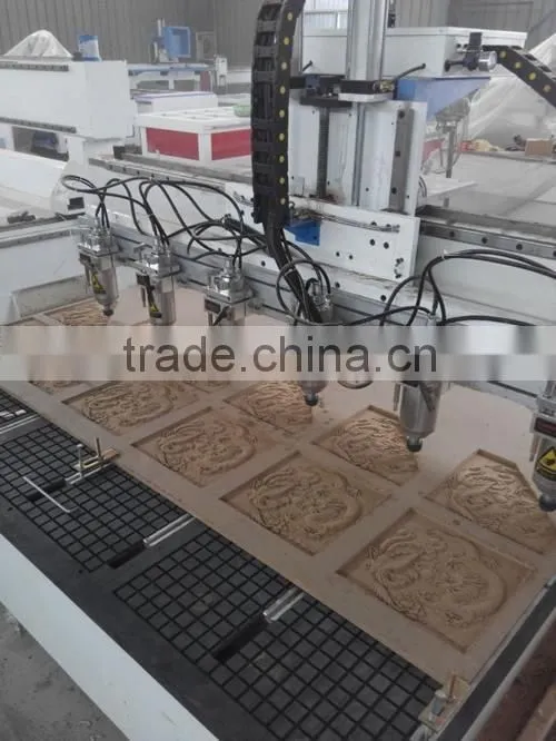 cnc multi spindle 4 axis machine carving Wood PVC Acrylic MDF sofa table furniture legs SKW-1325