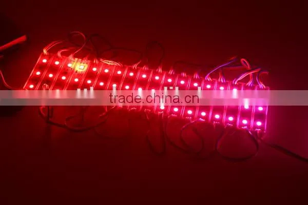 3LEDs WS2811 outdoor led smd pixel module screen,3pcs 5050 RGB SMD LEDs,DC12V input,20pcs a String,75MM*15MM,Waterproof IP67