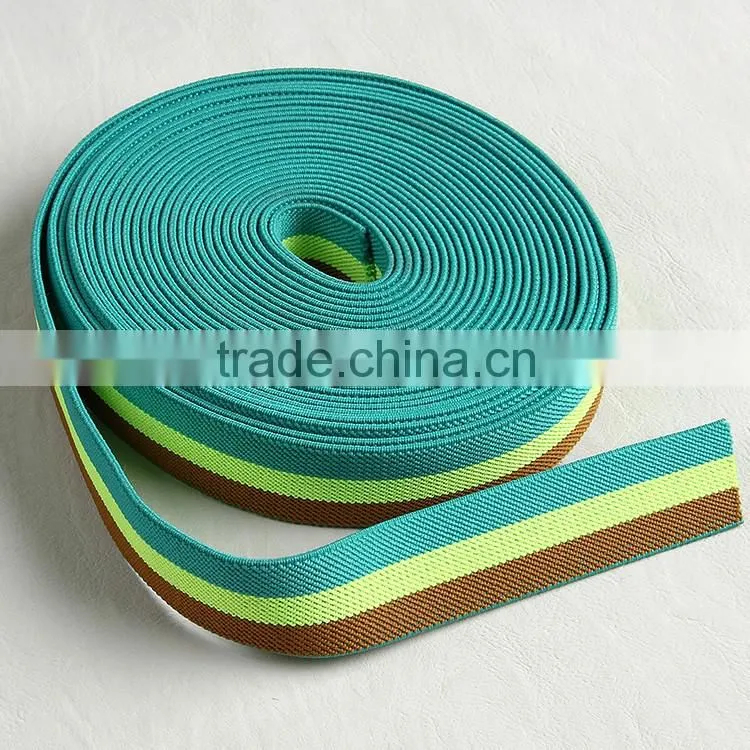 Webbing tape weaving company custom any styles of webbing strap for sportive feminine clothing or gripesacks