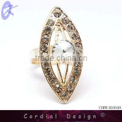 new hot sale wholesale fashion big rhinestone cheap ring