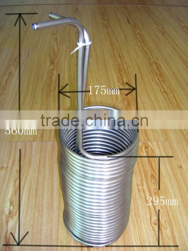 Stainless Steel coil tube wort chiller for beer machine
