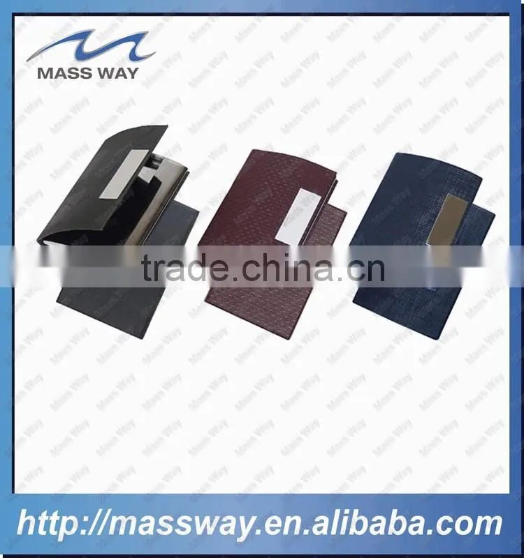 custom luxury fashion engraved ID credit metal colors leather card holder