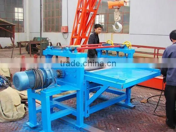 Colored sheet metal straightening machine