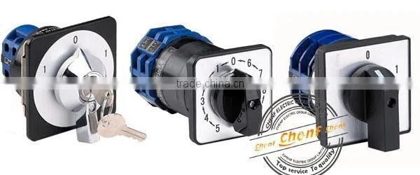 Newest Universal Electrical Rotating Cam SwitchWith Keys 20A,25A,32A and 63A
