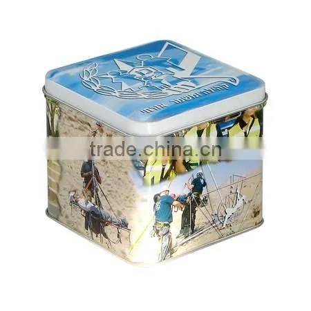 Square tin box for accessory storage& Beautiful Gift tin box
