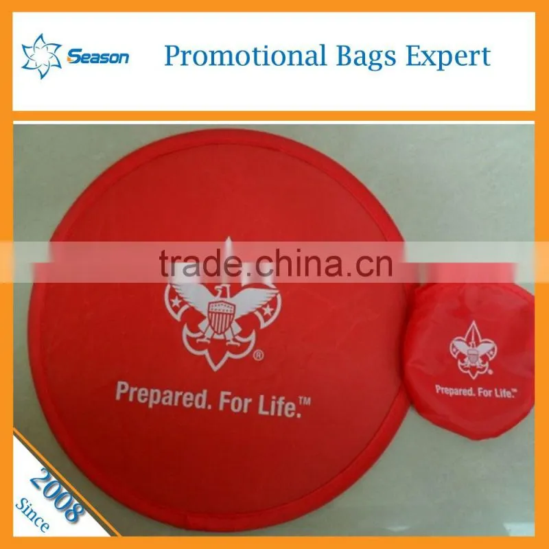 Nylon AD frisbee fan Foldable frisbee fan Folding fabric frisbee