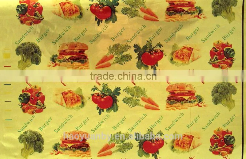 composited/ cornposit alumininm foil for hambueger or hotdog packing