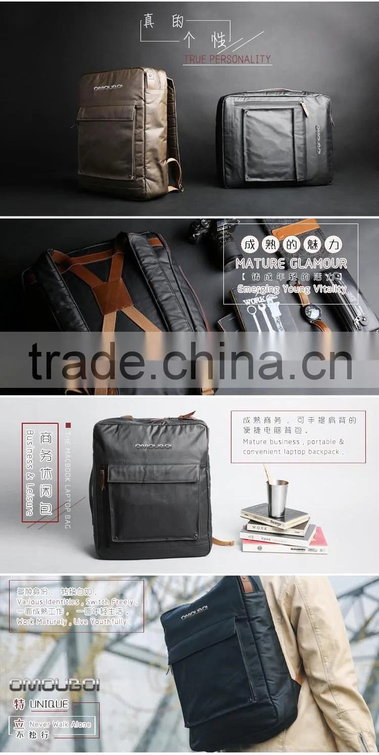 High Quality School Laptop Bag Tactical Vintage Backpack With Carry Handle