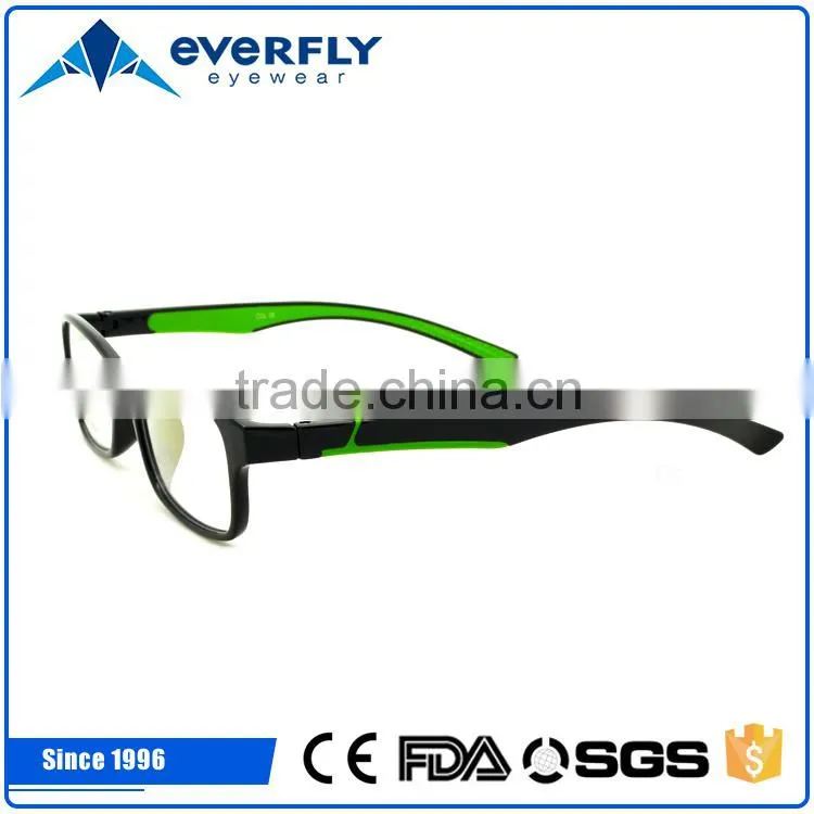 China popular adult frame manafactured tr90 optic glasses in bright color