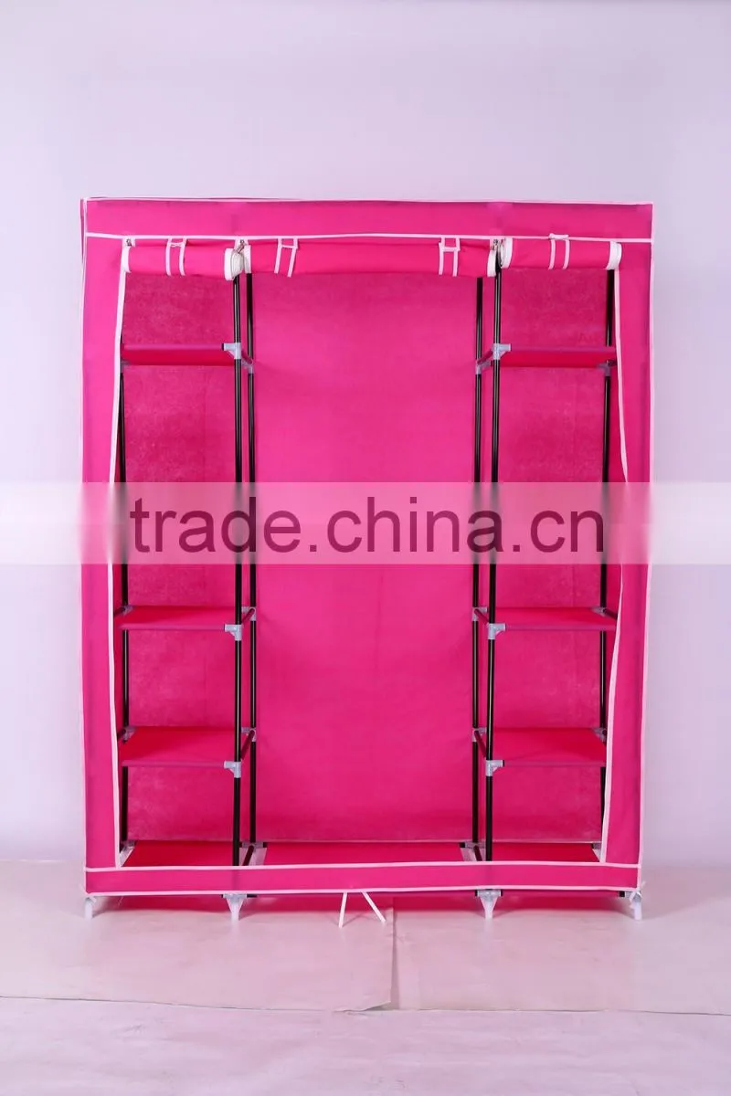 Modern Bedroom Steel Wardrobe, Single Clothing Storage Wardrobe
