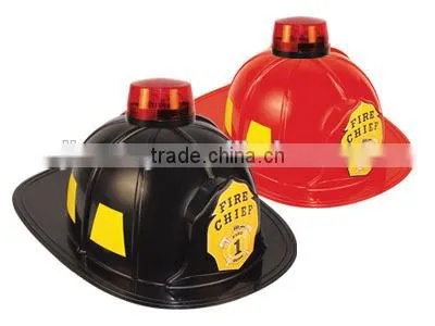 NEW!Plastic helmet Fire helmet with light for adult for roleplay party