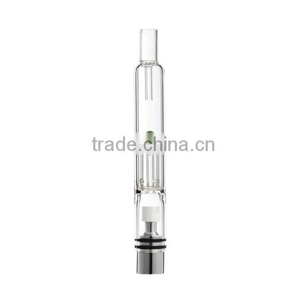 cool spill proof glass dab vaporizer Pen Attachment with 2 Coils hot sell