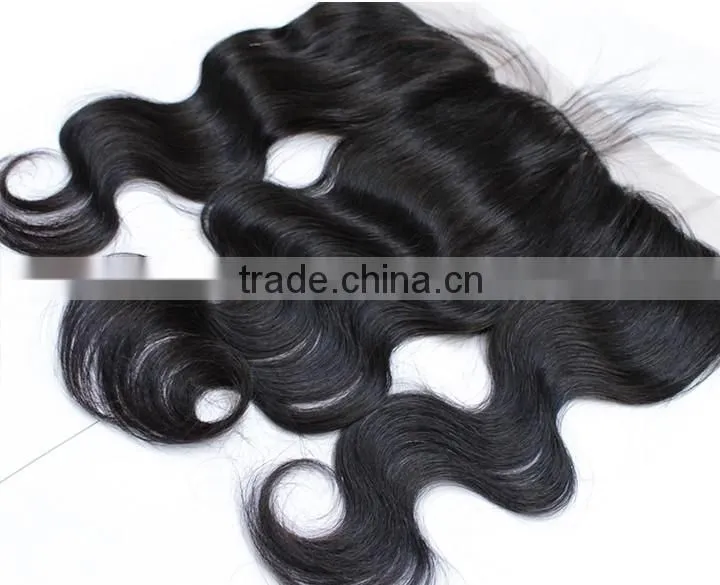 Virgin Peruvian Lace Frontal Closure 13X8 Body Wave Frontals From Ear To Ear Bleached Knots Lace Frontal