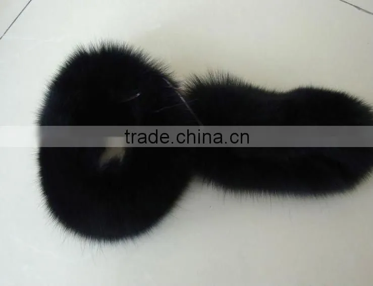 Popular Design Raccoon Fur Coat Sleeves Cuffs Fox Fur Hand Covers Ladies Coat Sleeve Decoration