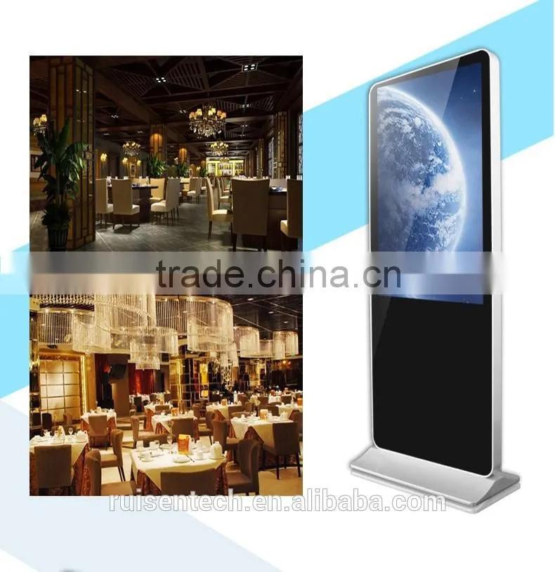 42 Inch Android Advertising Player Photo Booth Machines Panel Digital Signage Lcd Kiosk Stand 55 led touch screen monitor