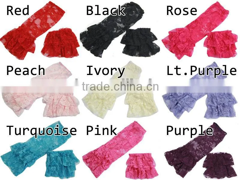Wholesale Baby Lace Leg Warmers Tights Toddler Summer Girls Leggings Socks