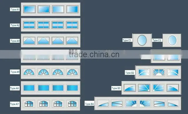 Whole sales automatic garage door/insulated flat garage door/plain door