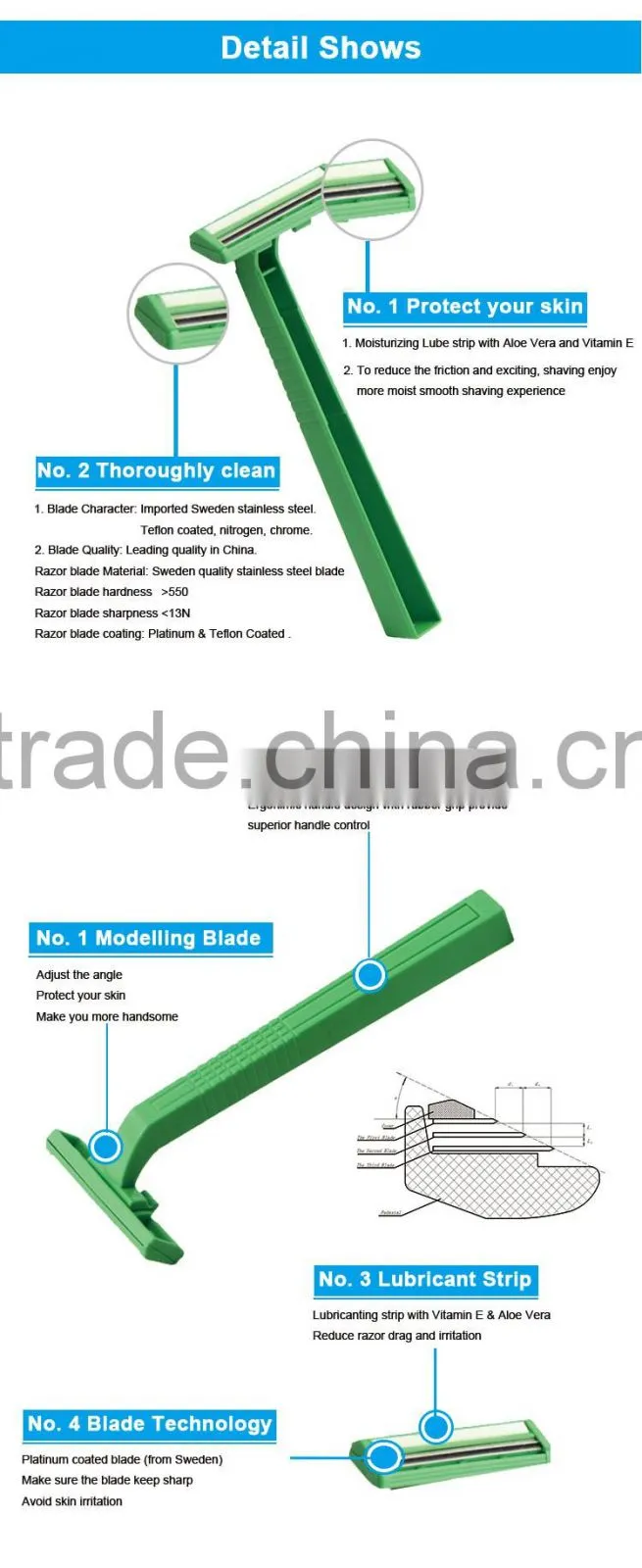 NingBo Twin Blade Shavers and Blade Manufacturer