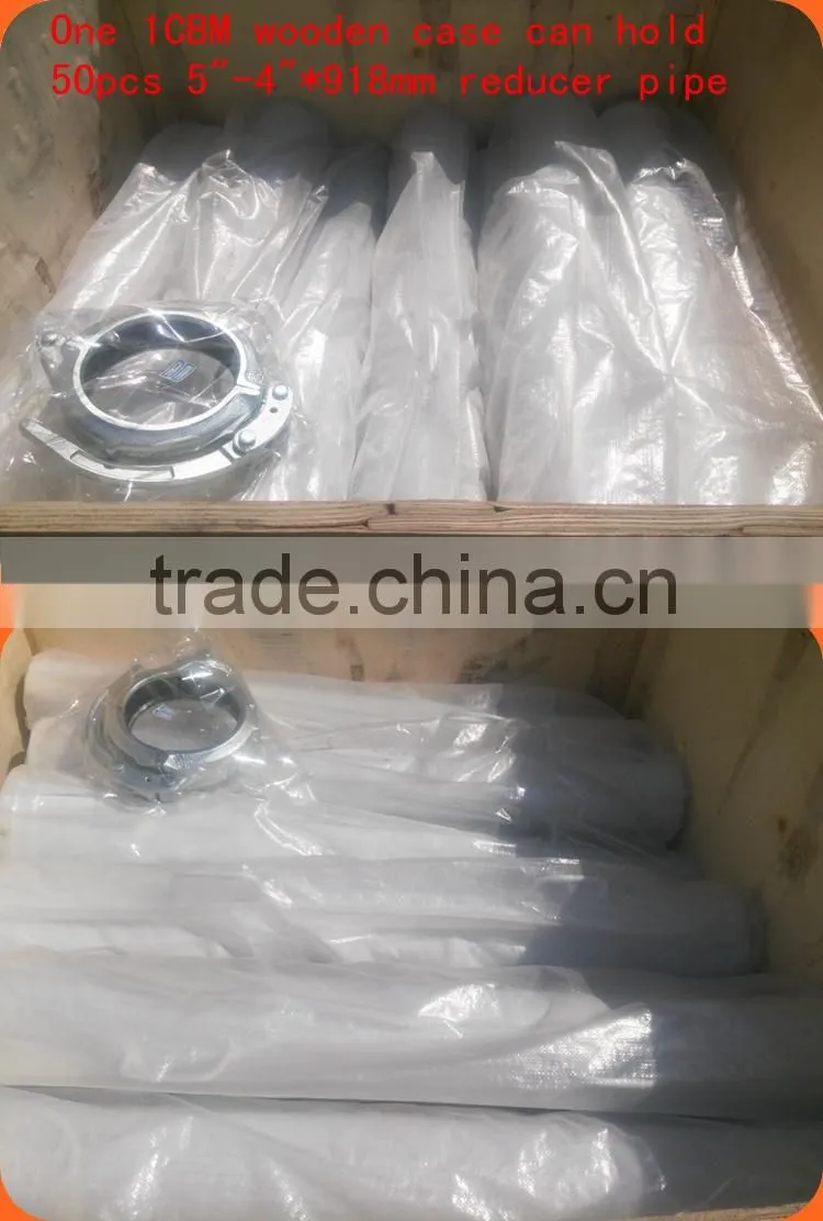Concrete pump spare parts reducing pipe, reducer, pipe reducer