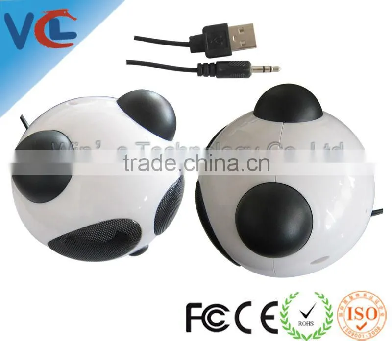 ISO factory Fancy Panda shaped USB Speaker