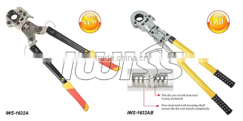 IWS-1632A Multi-azimuth Pipe Pressing Tools for PAP&PEX&Copper pipe fittings