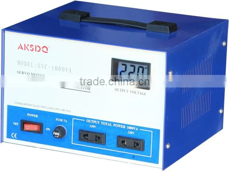 Manufacturer SVC TND 500VA 1KVA Single Phase Auto Servo Voltage Stabilizer Price