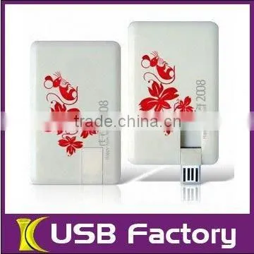 Credit card usb flash drive 2gb factory direct selling wholesale factory
