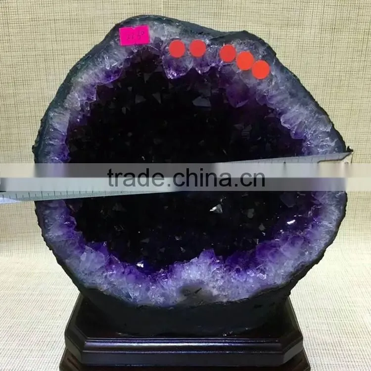 High Quality Natural Brazil Amethyst Geode Purple Quartz Crystal Large Geode for Sale